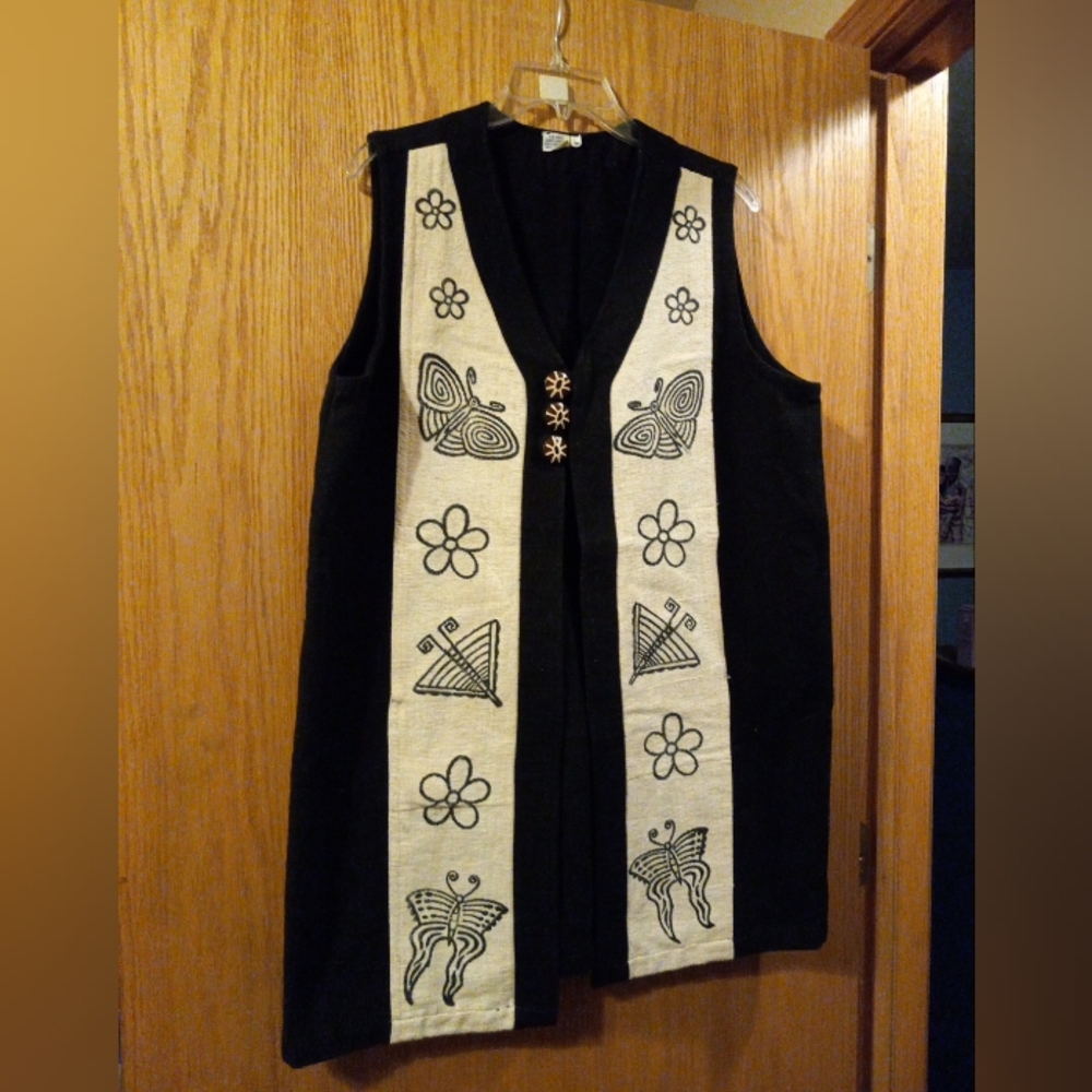 Venus Imports Sleeveless Dress womens Coverup Butterfly Accents  35 Long 22 Armp